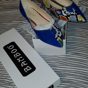 BNIB BAMBOO POINTED TOE SHOES SZ 8 MED